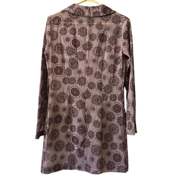 Compagnie‎ Internationale Express Small Sheer Full Top Geometric Button Down - Image 2