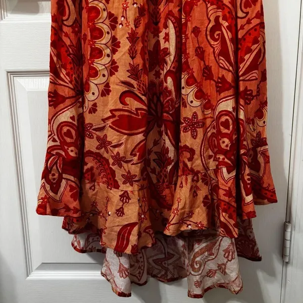 FARM Rio Jaipur Crossover Linen Blend maxi sun dress size xs - Image 4