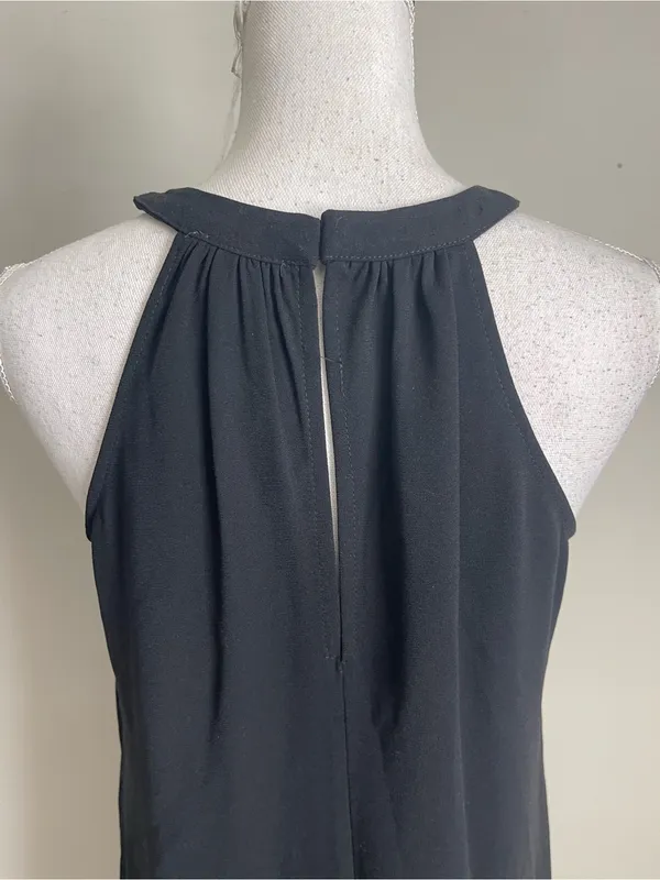CALVIN KLEIN Black Halter Swing Dress Sz 6 - Image 4