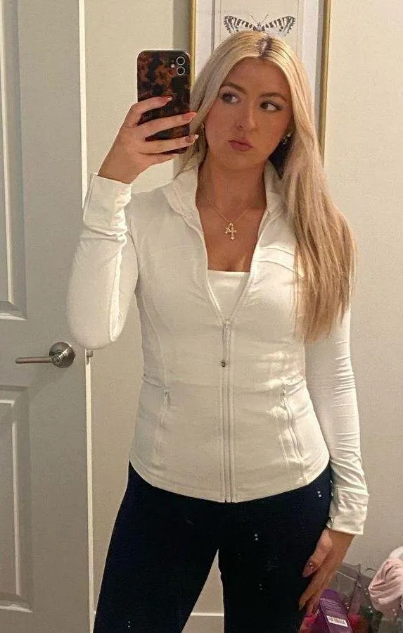 White Lululemon Define Jacket - Image 2