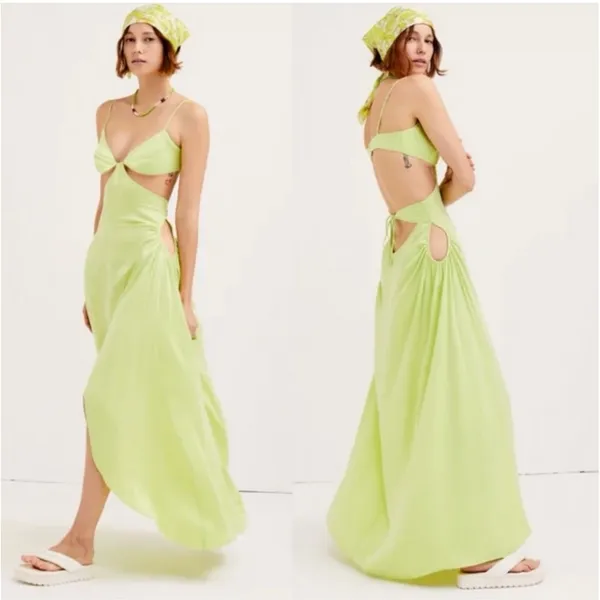 NWT‎ For Love & Lemons Toni Cut Out Maxi Dress Sz Small $297 - Image 6