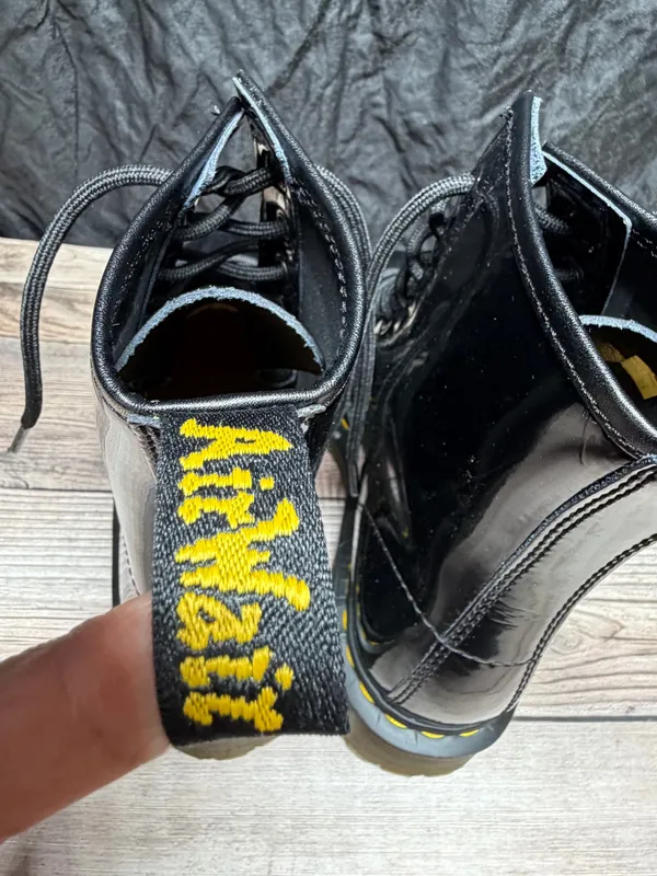 Dr. Martens AirWair Black Combat Boots US Size 4 - Image 6