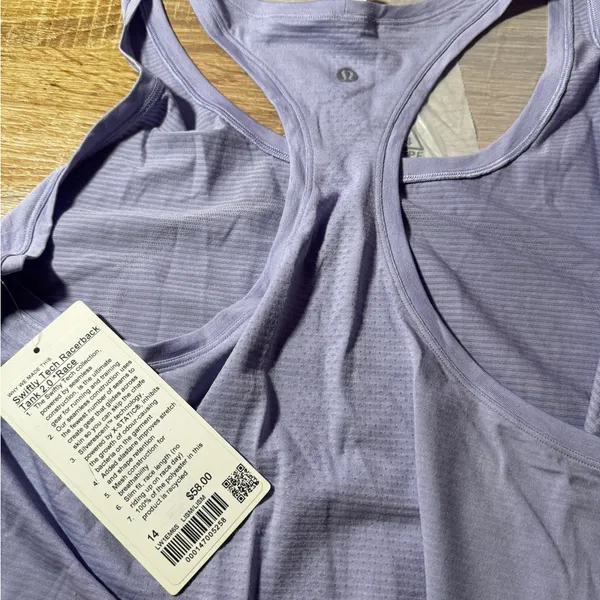 Lululemon Athletica Lavender Racerback Tank - Image 6