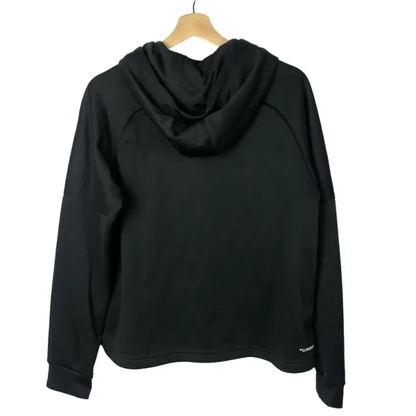 Adidas‎ Black Team Issue Logo Pullover Athletic Sweatshirt L - Image 3