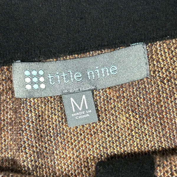 Title Nine Skirt Womens Medium Merino Wool Blend That’s A Wrap Plaid Mini Preppy - Image 3