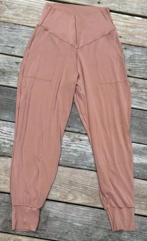 OFFLINE by Aerie High Waist Pocket Pants Mauve Pink Size L - Image 2