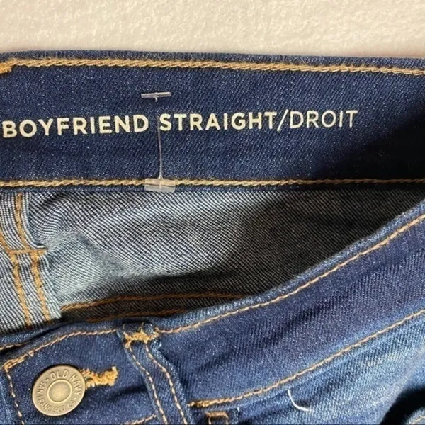 Old‎ Navy Dark Wash Straight Leg Boyfriend Jean - Image 7