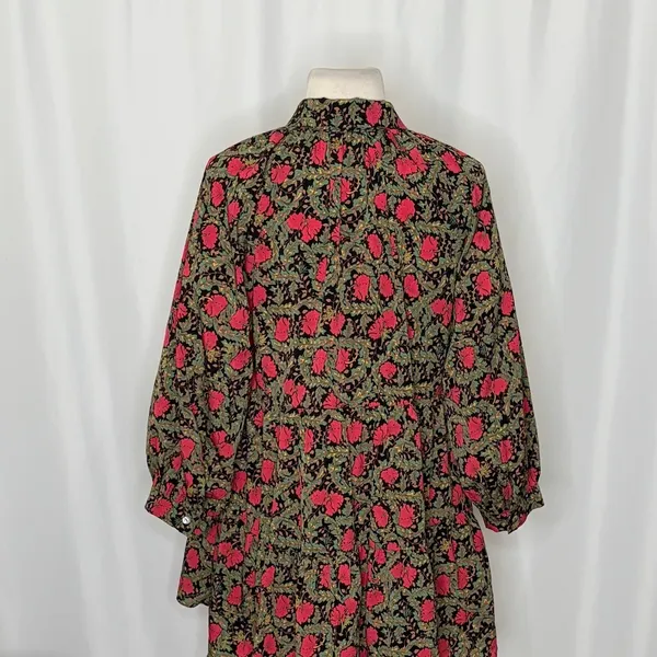 Anthropologie ERI + ALI Iona Floral Soft Swing Blouse Tiered Top Shirt Medium - Image 9