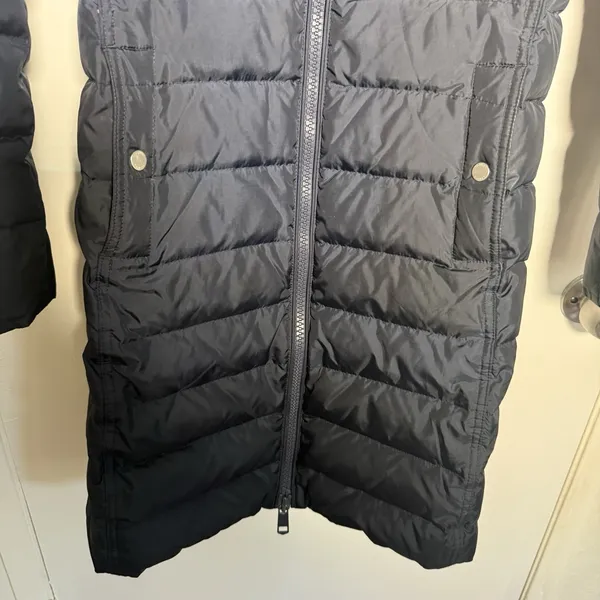 Tommy Hilfiger Women's Small Navy Quilted Long Puffer Coat Jacket -Read - Image 5