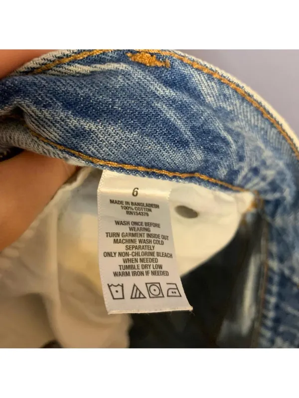 Aeropostale Distressed Boyfriend Denim Shorts - Size 6 - Image 6