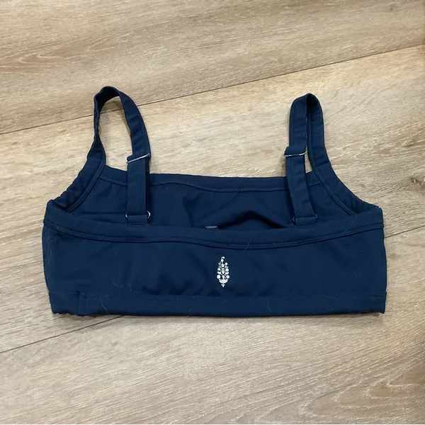 Free People Navy Sports Blue Bra - Image 2