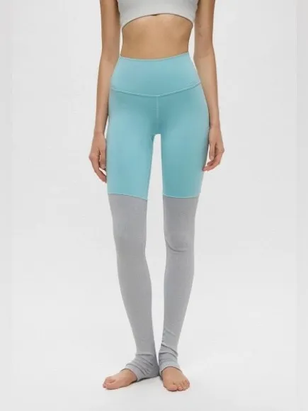 ALO YOGA High Waisted Goddess Legging in Blue Quartz Dove Grey Heather Sz. XXS - Image 5