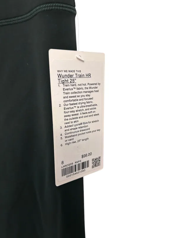 Wunder Train High-Rise Tight 25" Rainforest Green Size 8 NWT - Image 6