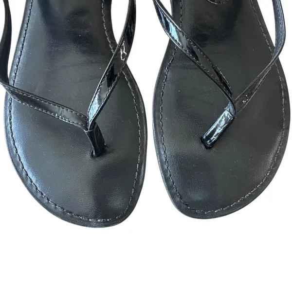 Tory Burch Ali Black Logo‎ Sandals 8.5 - Image 6