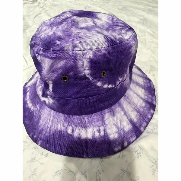 Panama jack Unisex Purple Tie Dye Bucket Hat One Size Summer Casual - Image 2