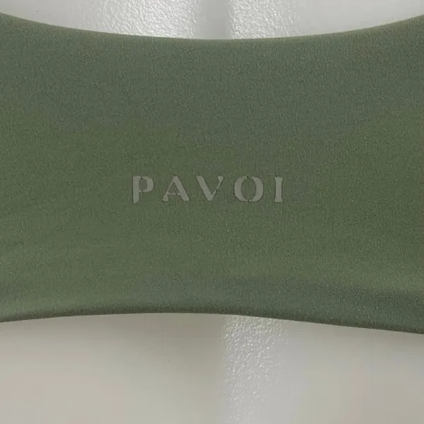 Pavoi Green Scoop Neck Yoga Gym Workout Athletic Sports Bra Crop Top Size S - Image 4