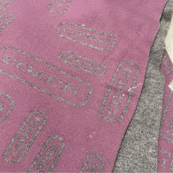 Coach Signature Logo Monogram Statement Scarf Y2K Nostalgia Winter Cozy - Image 6