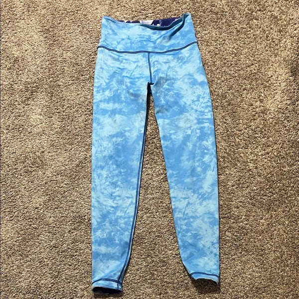 Peloton X WITH Blue Moves High Neck Sports Bra & Reversible Leggings Medium‎ - Image 12