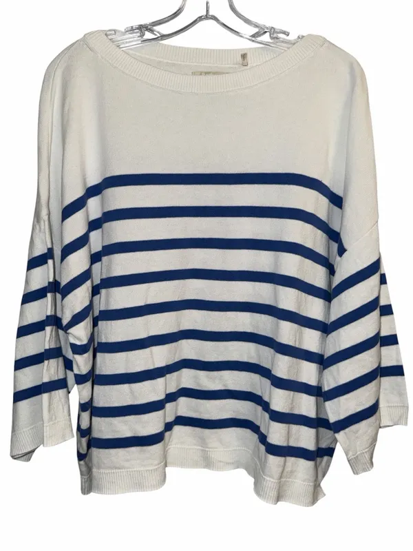Barbour White Knit Sweater with Cream Label Detail - Image 2