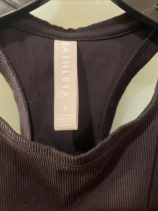 Athleta Black Racerback Tank Top - Image 2