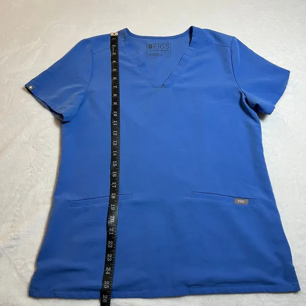 FIGS Technical Collection V-Neck Casma Three-Pocket Scrub Top Size Small - Image 9