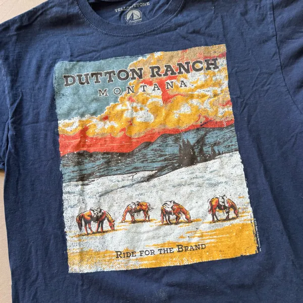 Yellowstone Ride For The Brand Poster T-Shirt - Image 3