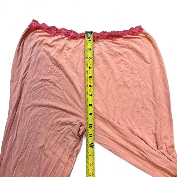Vintage Y2K Victoria's Secret Angels Low Rise Lace Pajama Pants M Pink - Image 6