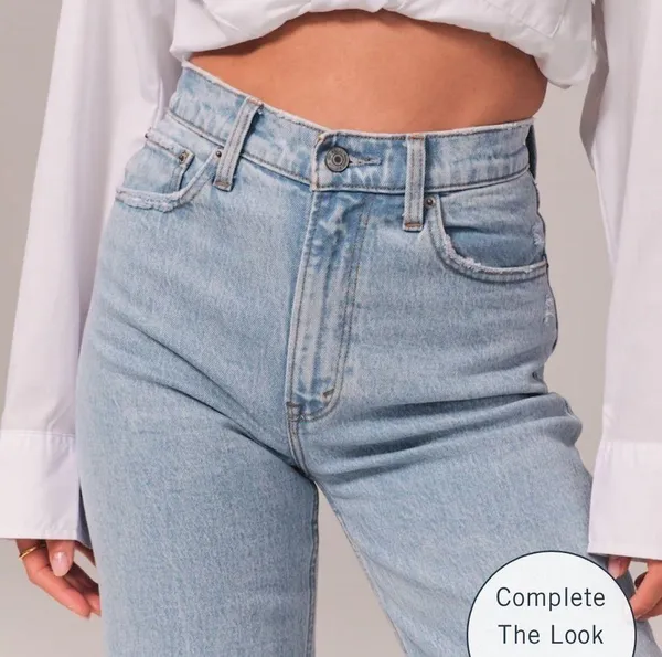 Abercrombie & Fitch Size 24 (37 in waist) The 90's Relaxed High Rise Jeans - Image 8