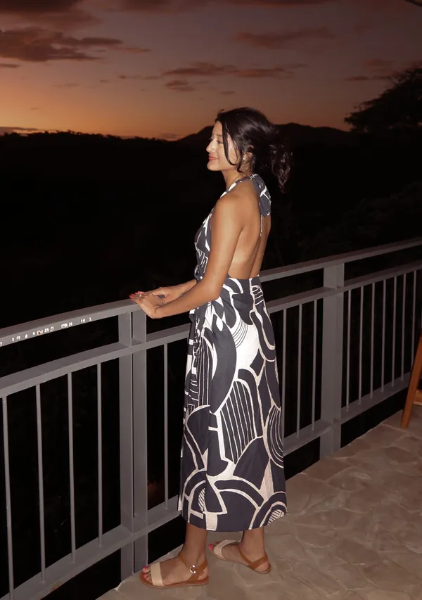 ZARA Nicole Print Wrap Dress - Image 2