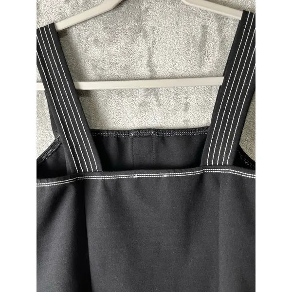 Eri + Ali Anthropologie Structured Button Front Contrast Stitch‎ Fitted Tank Top - Image 4