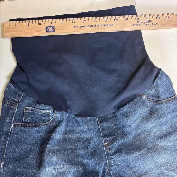 Indigo Blue Women's Maternity Jeans Dark Wash, Size Small, Sidestretch Pre-owned - Image 14