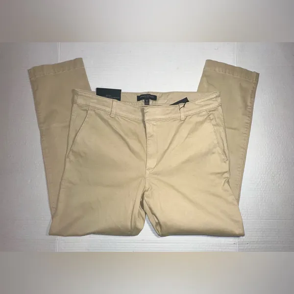Banana Republic Pants Women Size 8S Skinny Khaki Ankle Mid-Rise Tan Workwear NWT - Image 3