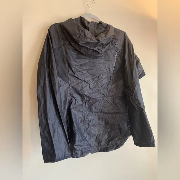 Athleta Lightweight Jacket Coat Windbreaker Women Size Small Black Athletic - Image 3