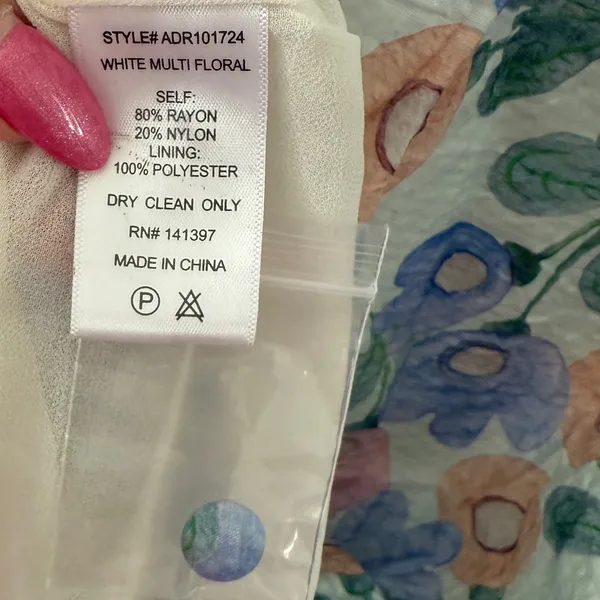 NWT Astr The Label Floral Puff Sleeve Cutout Dress L - Image 14