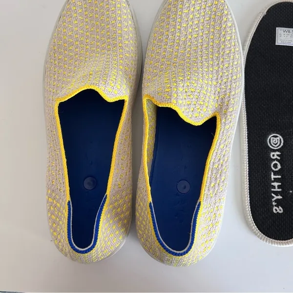 Rothy's‎ Shoes The Original Slip On Sneaker Sunshine Honeycomb Retired - Image 8