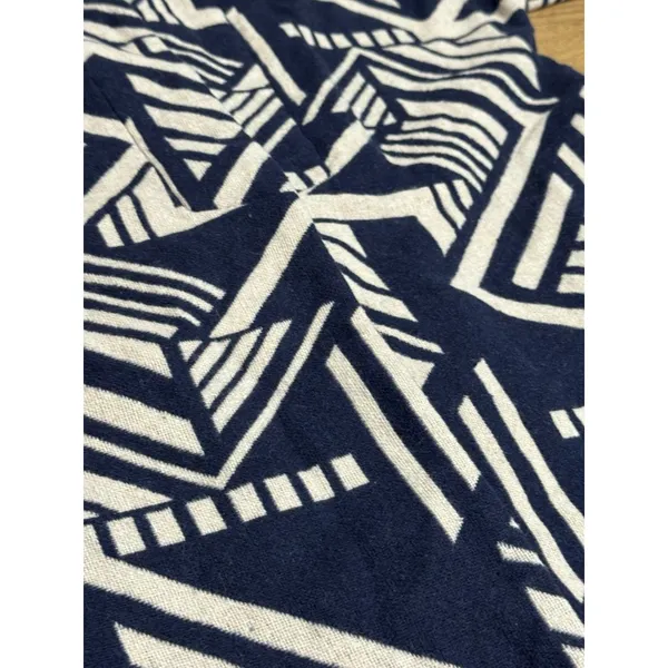 Old Navy Women Long Jacket Open Front Aztec Southwestern Country Size Small Blue - Image 6