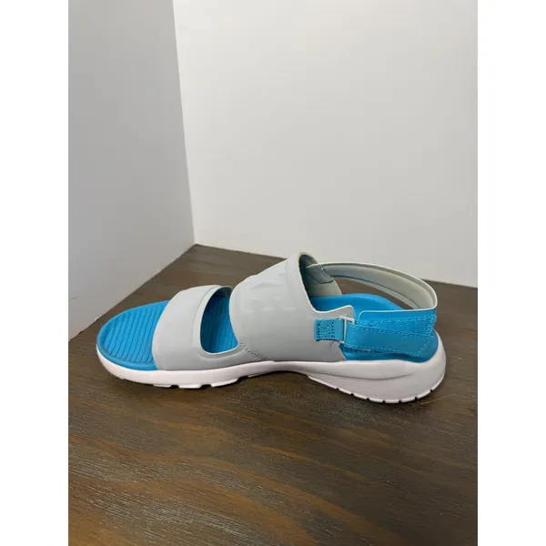 Nike Tanjun Sandals Women's Size 7 Gray Blue Sport Comfort Slides - Image 5