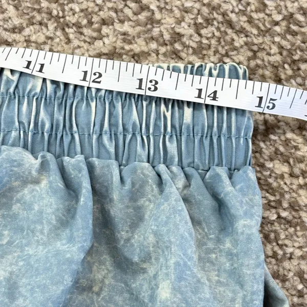 Zenana Maxi Skirt Women LG Blue Acid Wash Tiered Cotton Ruffle Western Boho‎ - Image 8