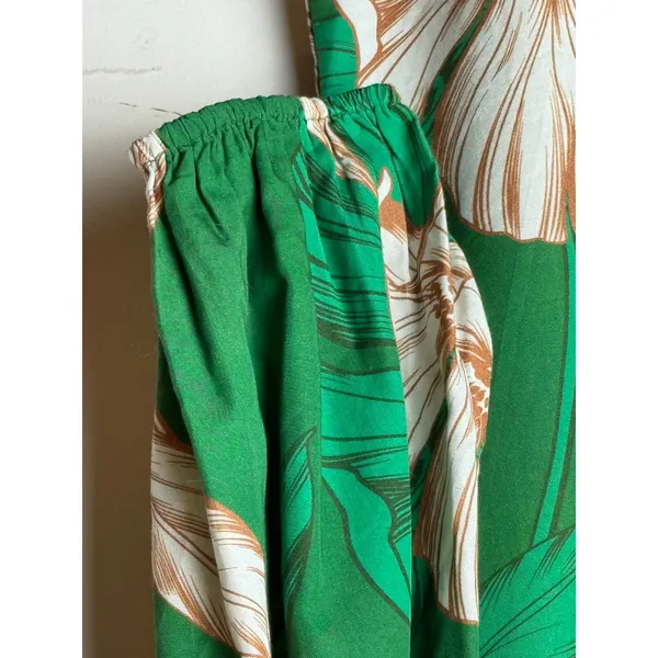 MISA Los Angeles Dress‎ Women Medium Green Cartagena Floral Cutout Nina Mini - Image 8
