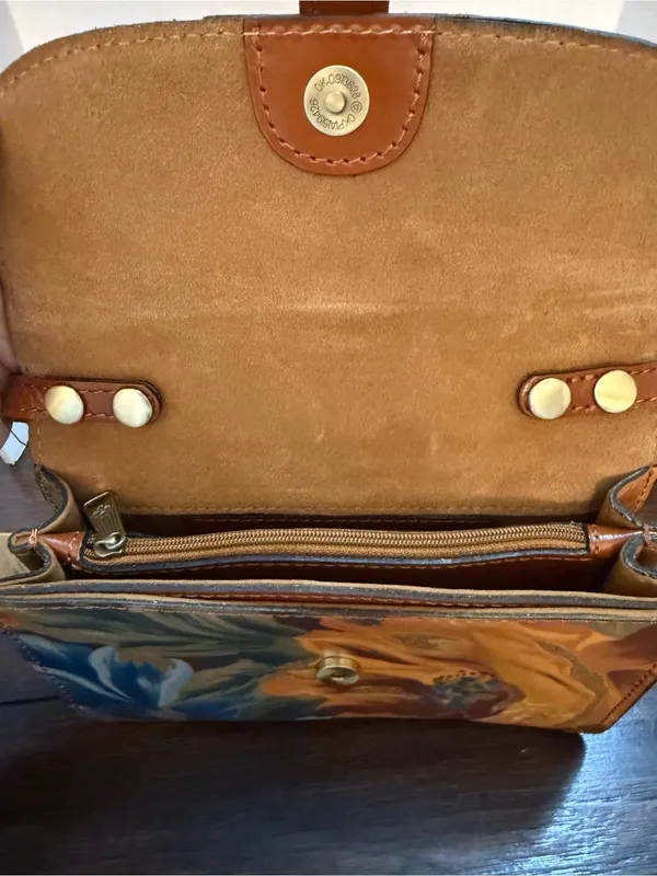 Patricia Nash Torri Crossbody Bag Floral Marigold Harvest NWT $129 - Image 3