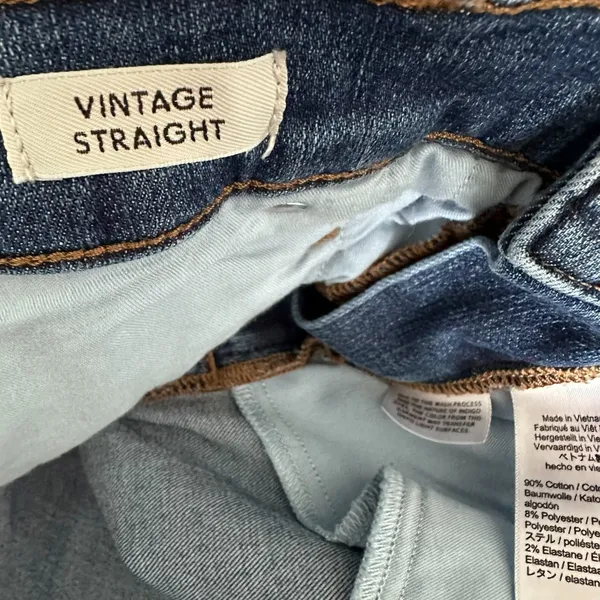 J. Crew Size( 32) Women's Jean Vintage Straight High Rise‎ Medium Wash - Image 4