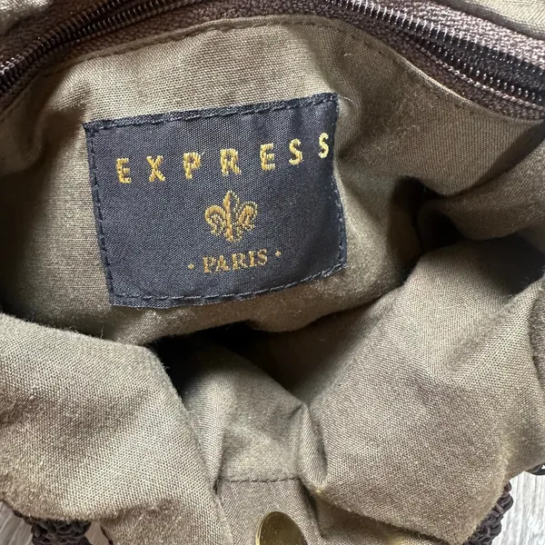 Express Vintage Brown Tote Handbag - Image 4