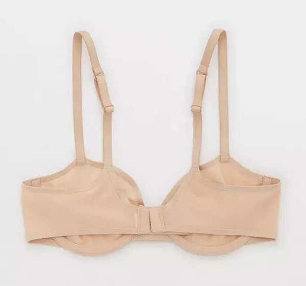Aerie New SMOOTHEZ Mesh Unlined Underwire Balconette Bra Sands Size 32B - Image 6