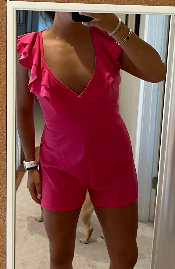 Boutique Romper Pink Size M - Image 2