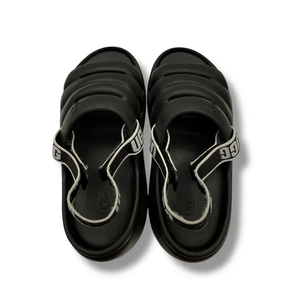 UGG‎ Sport Yeah Slide Sandals 6.5/7 Black Foam Detachable Strap Casual - Image 5