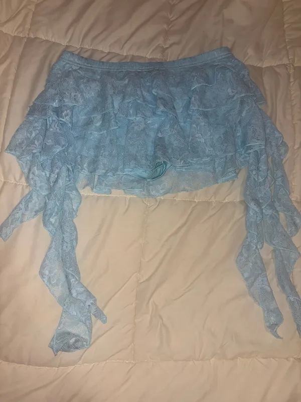 Blue flowy skirt Size L - Image 2