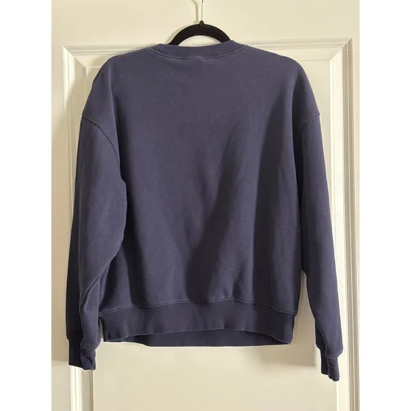 Fabletics Navy‎ Blue Cozy Fleece Crewneck Sweatshirt Small - Image 4