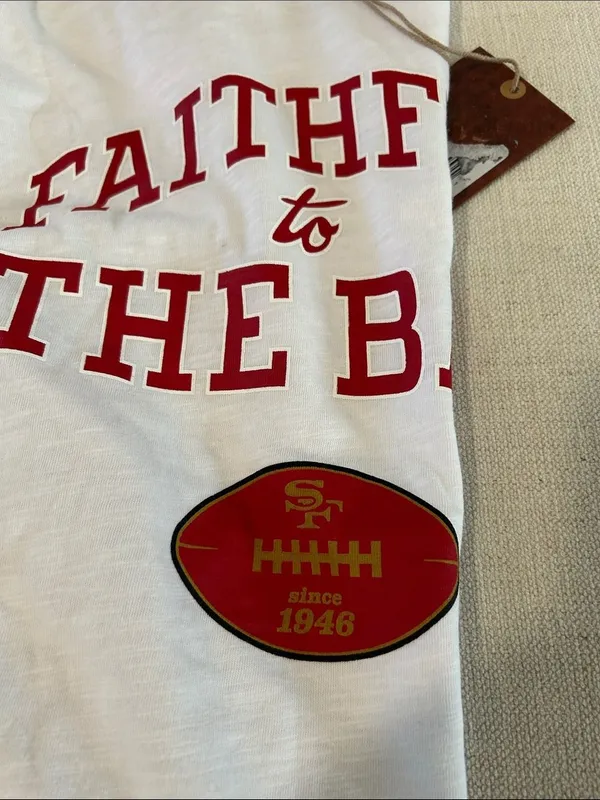 Mitchell & Ness Scarlet San Francisco 49ers Slub Long Sleeve T-Shirt, 2X, NWT - Image 7