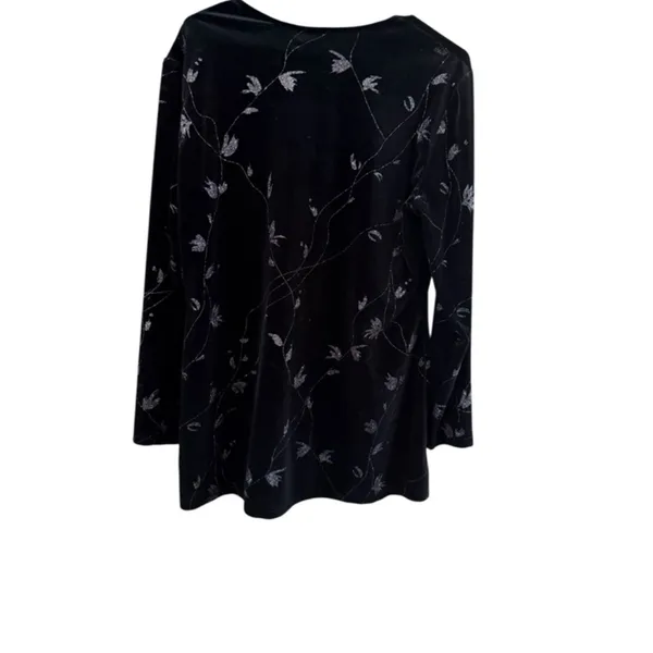 Elegant Black Velvet Blazer - Image 3