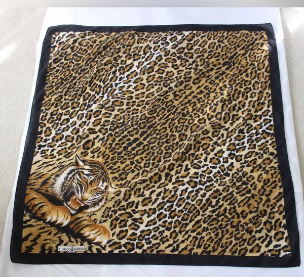 J Mico Sancho Paris Cheetah Print Tiger Scarf - Image 7